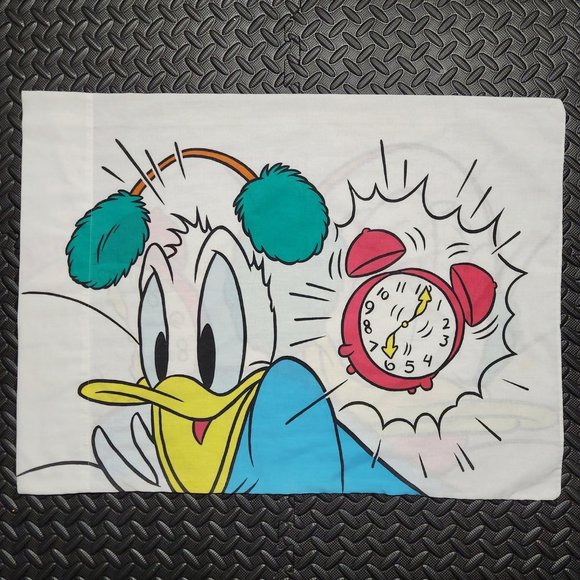 Vintage Daisy Duck Double-sided Pillowcase 90s Nostalgia Disney - Picture 1 of 2